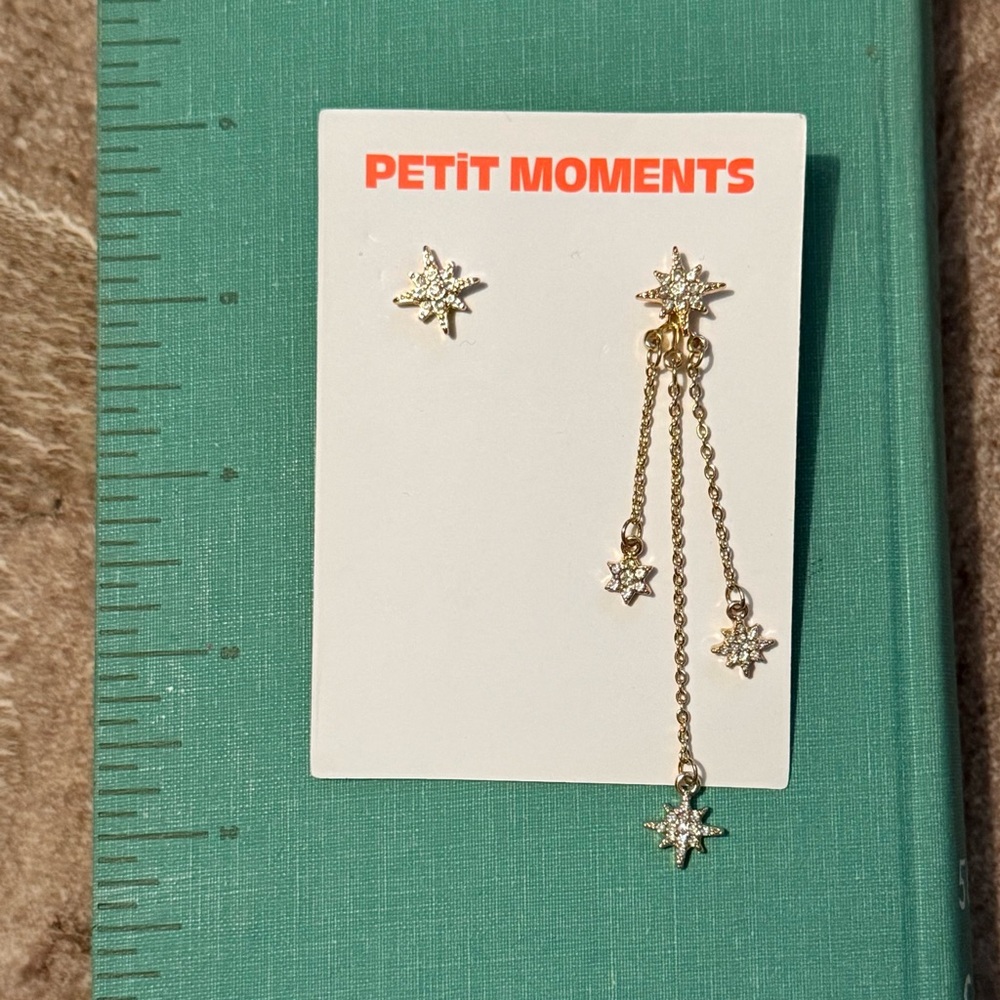 PETIT MOMENTS - Starstruck Gold Star Dangle Earrings
